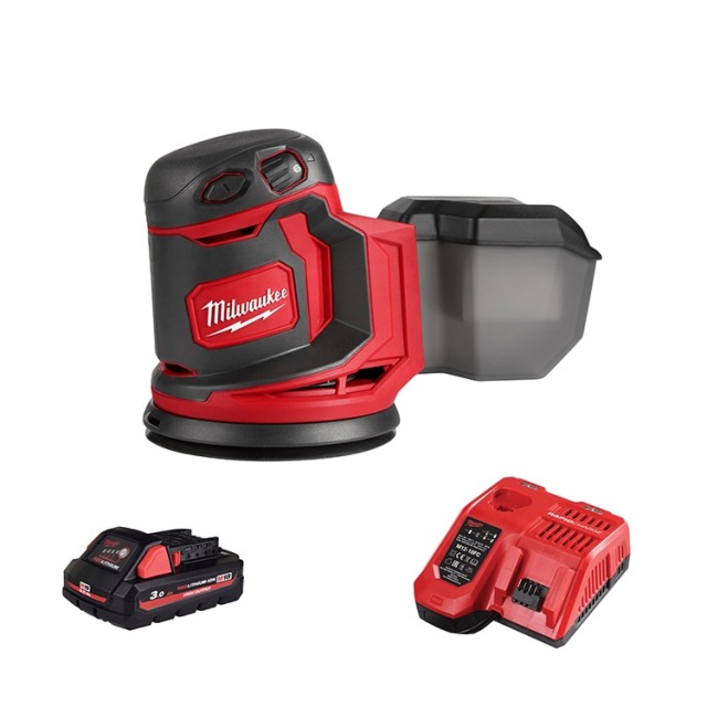 Milwaukee 美沃奇 18V鋰電砂紙/打蠟機 M18BOS125-301