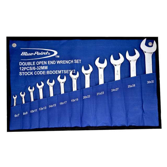 Blue-Point 美國藍點 雙開口板手 12件組 BDOEMTSET12