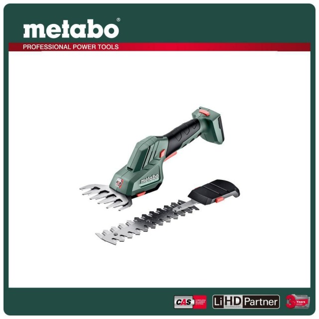 Metabo 美達寶 12V鋰電手持草坪修剪機2.0Ah單電套裝組 PowerMaxx SGS 12 Q
