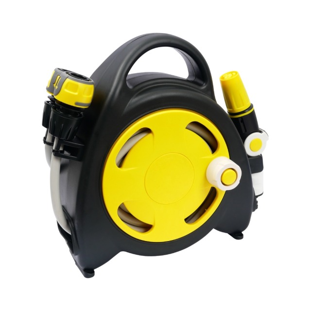 TRENY 園藝澆花洗車水管車組10M 黃 10M 黃