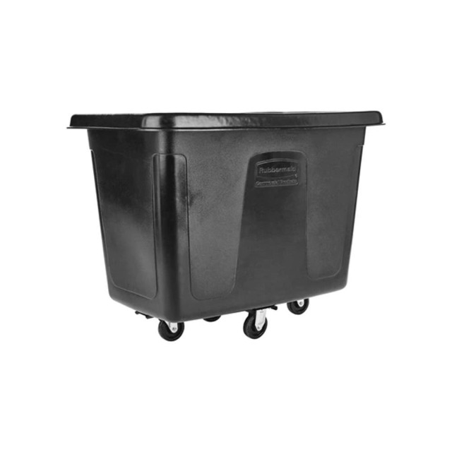 Rubbermaid 樂柏美 方形斗車12立方英尺 黑色 FG461200BLA