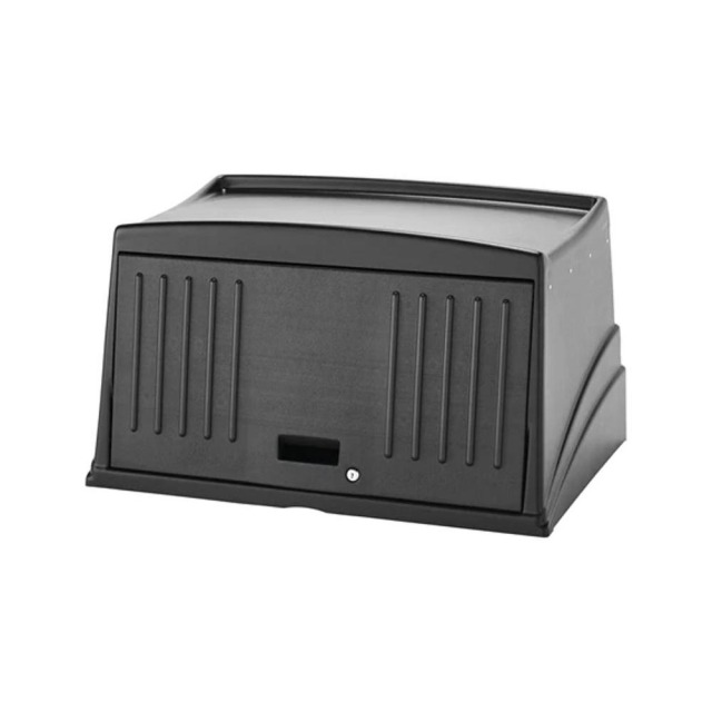 Rubbermaid 樂柏美 房務整理車-封閉式頂蓋 黑色 FG9T0000BLA