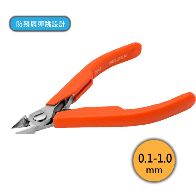 BAHCO 瑞典魚牌 錐形頭微型電子斜口鉗 (極齊平切口, 防殘屑彈跳設計) 0.1-1.0mm 長度: 110 mm
鉗口長度: 10 mm
重量: 46 g
剪切能力: Φ0.1-1.0 mm 2646AK