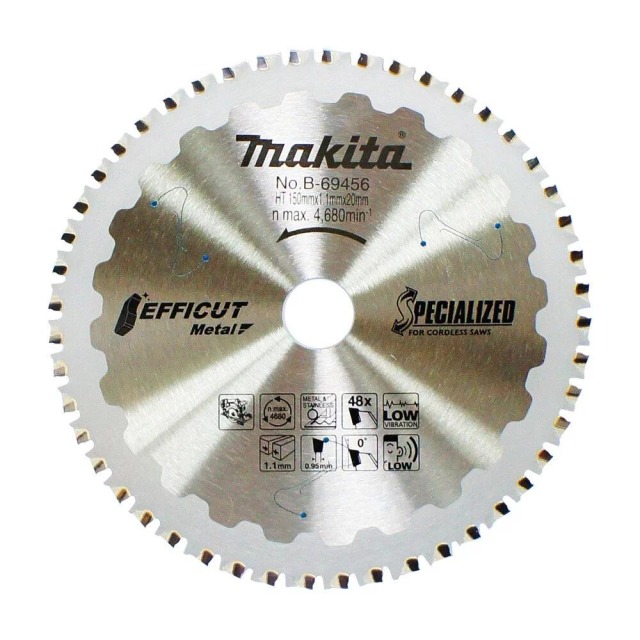 MAKITA 牧田 金屬鎢鋼圓鋸片150×20×1.1×48T B-69456