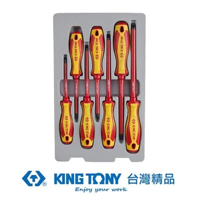 KING TONY 金統立 專業級工具7件式耐電壓起子組 KT30617MR