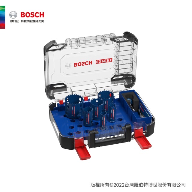BOSCH 博世 超耐久鎢鋼圓穴鋸套裝8件式 (22/25/35/51/60/68 mm)