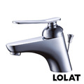 LOLAT 羅力 簡約臉盆龍頭/拉桿/鉻 BNN1157