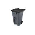Rubbermaid 樂柏美 BRUTE可推式垃圾桶189L(灰色) 灰色 FG9W2700GRAY