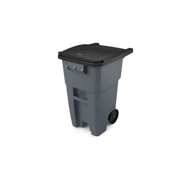 Rubbermaid 樂柏美 BRUTE可推式垃圾桶189L(灰色) 灰色 FG9W2700GRAY