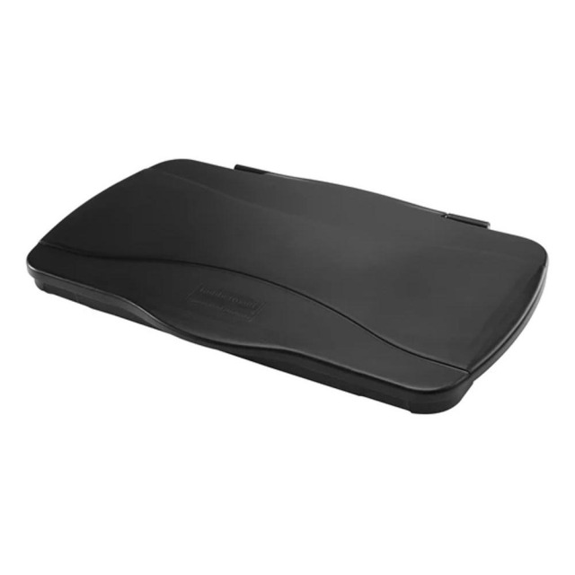 Rubbermaid 樂柏美 通風式垃圾桶-翻蓋(黑色) 黑色 FG267400BLA