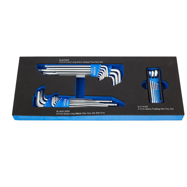 Blue-Point 美國藍點 L型長梅花板手26件組 BPS16A