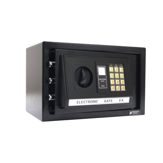 TRENY 三鋼牙 電子式保險箱 黑款 小 黑款 小