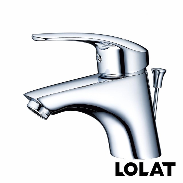 LOLAT 羅力 簡約臉盆水龍頭/鉻 BNN1787