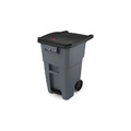 Rubbermaid 樂柏美 BRUTE腳踏式可推垃圾桶189L(灰色) 灰色 1971956