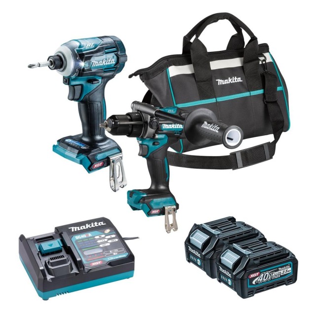 MAKITA 牧田 40V充電無刷雙機組 2.5Ah雙電組 產品規格表
工作能力	詳細介紹請點選連結(※附件請依照實際機種為主)TD001Ghttps://makita.com.tw/product/td001g/HP001Ghttps://makita.com.tw/product/hp001g/DC40RAhttps://makita.com.tw/product/dc40ra/ DK0114G204
