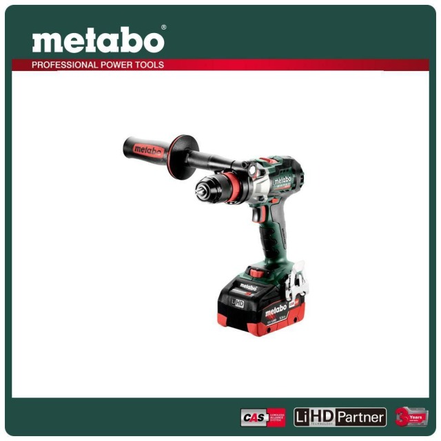 Metabo 美達寶 18V鋰電無刷脈衝震動電鑽-快拆5.5Ah套裝組 SB 18LTXBLQI