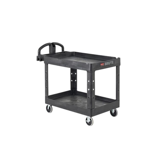 Rubbermaid 樂柏美 雙層重型推車 黑色 FG452088BLA