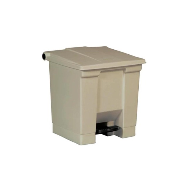 Rubbermaid 樂柏美 腳踏式垃圾桶30L(米色) 米色 FG614300BEIG