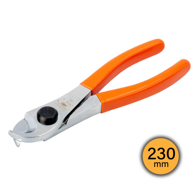 BAHCO 瑞典魚牌 電纜剪 (PVC握把) 230mm 長度: 230 mm
鉗口長度: 22 mm
重量: 425 g
剪切能力: 15 mm 2801N