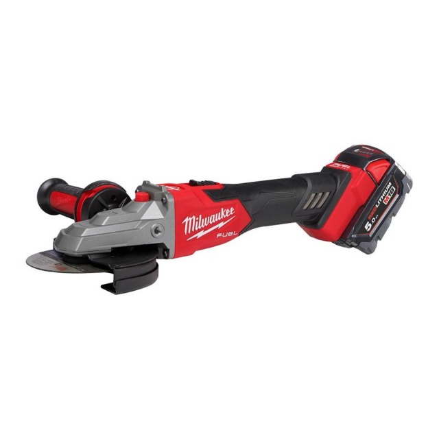 Milwaukee 美沃奇 18V鋰電無碳刷5吋扁頭砂輪機 空機 電壓 (V)	18
空載轉速 (RPM)	8500
切片直徑 (mm)	100
重量 (kg)	1.36
孔徑 (mm)	22
開關類型 M18FSAGF125XB-0