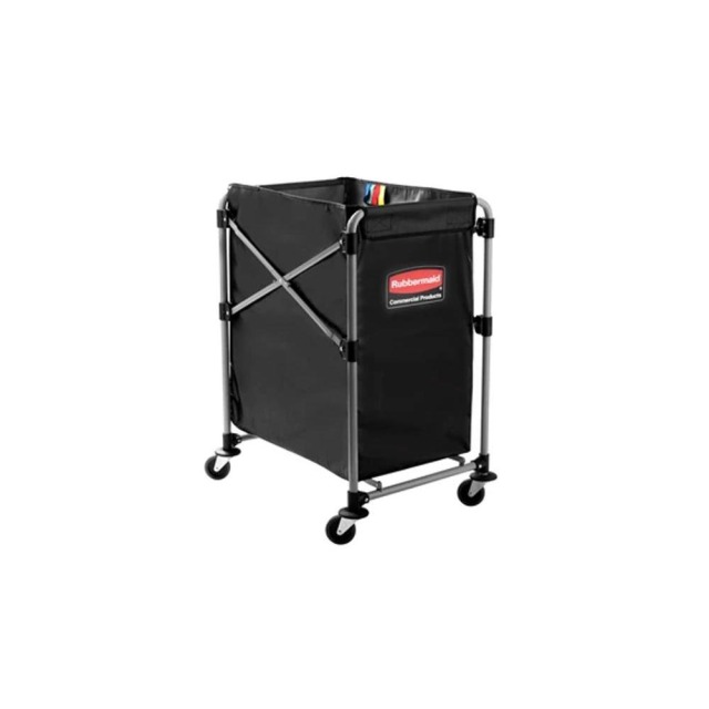 Rubbermaid 樂柏美 X型摺疊布巾車150L 黑色 1881749