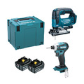 MAKITA 牧田 18V充電式無刷超值雙機組DTD172+DJV182 產品規格表
工作能力	詳細介紹請點選連結(※附件請依照實際機種為主)DTD172https://makita.com.tw/product/dtd172/DJV182https://makita.com.tw/product/djv182/ DLX2471GJ