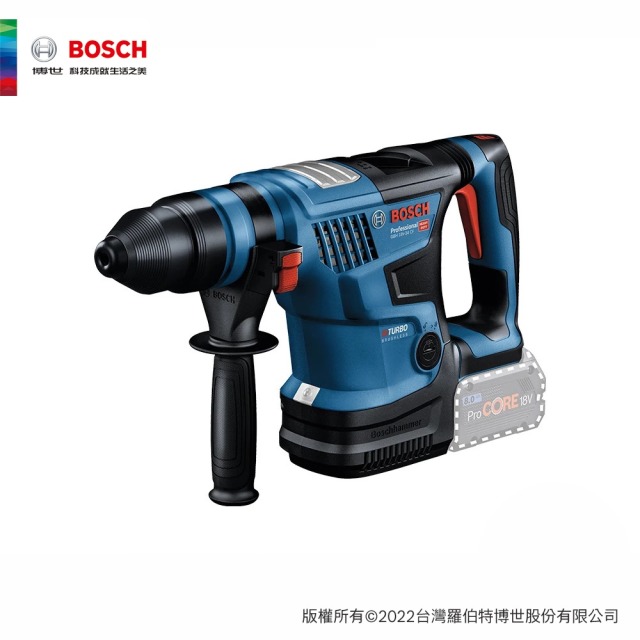 BOSCH 博世 18V 鋰電免碳刷四溝免出力鎚鑽 GBH 18V-34 CF 4.0Ah ProCORE 單電組 GBH 18V-34 CF