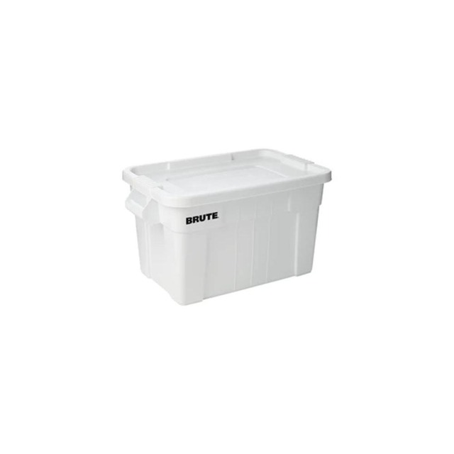 Rubbermaid 樂柏美 BRUTE帶蓋搬運箱76L(白色) 白色 FG9S3100WHT