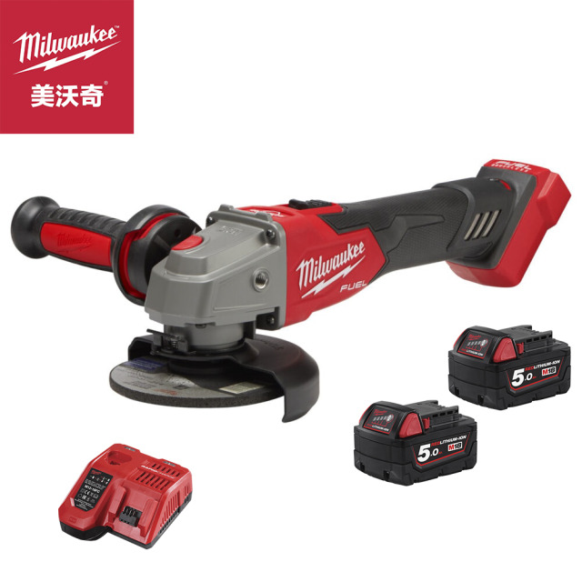 Milwaukee 美沃奇 18V鋰電無碳刷5吋速停調速砂輪機 M18FSAGV125XB-502