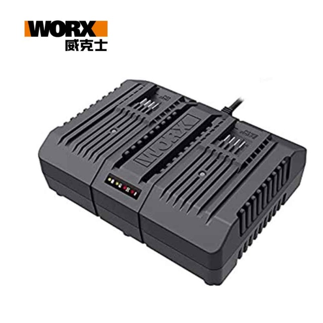 WORX 威克士 20V 2A 橘標鋰電雙充充電器(WA3883) 20V, 2A, 橘標 WA3883