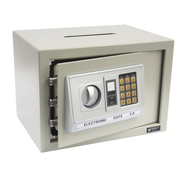 TRENY 三鋼牙 電子式投入型保險箱 中 中