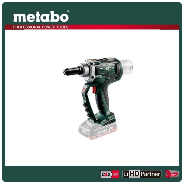 Metabo 美達寶 18V鋰電無刷拉釘機空機隨附系統工具箱 NP 18 LTX BL 5.0