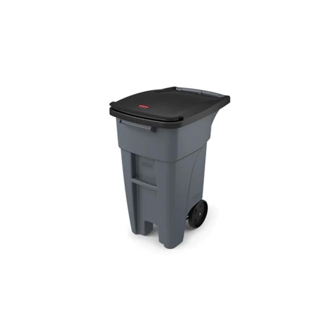 Rubbermaid 樂柏美 BRUTE可推式垃圾桶120L(灰色) 灰色 1971941