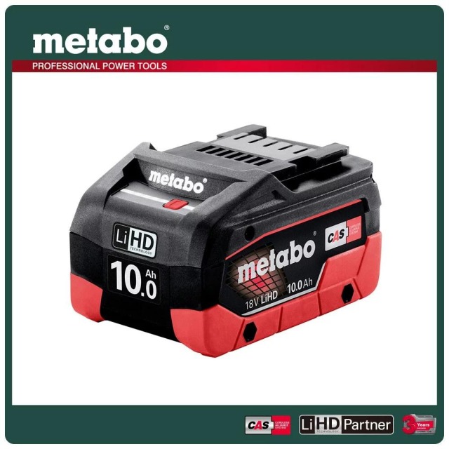 Metabo 美達寶 18V高密度鋰電池10.0Ah LiHD 18V LI-ION 10.0