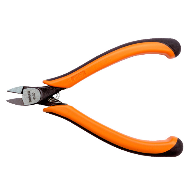 BAHCO 瑞典魚牌 精密薄型電子斜口鉗 (ERGO™握把, 微突切口) 120mm 長度: 120 mm
鉗口長度: 11 mm
最大開口: 0.5 mm
重量: 60 g
剪切能力 (銅線): Φ0.3-1.5 mm 4130