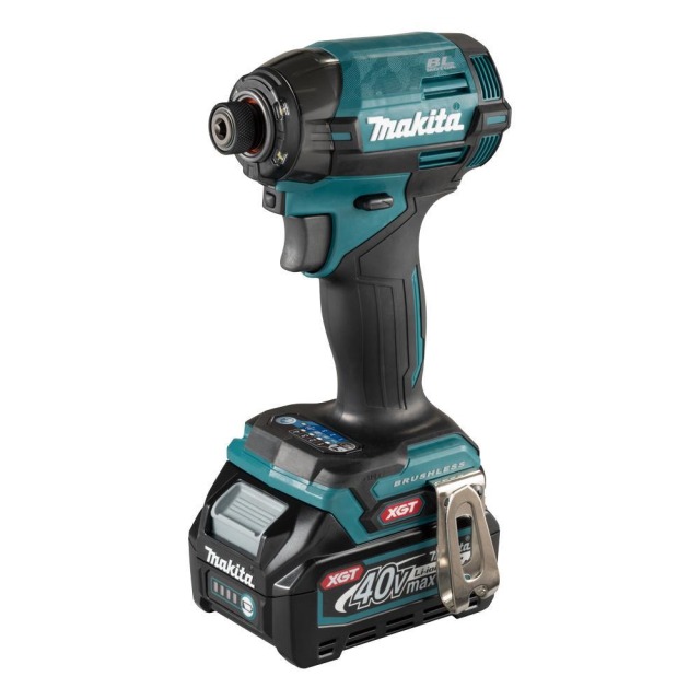 MAKITA 牧田 40V無刷衝擊起子機 藍色 日本製 2.5Ah雙電組 產品規格表
工作能力	回轉速：4(最大)：0 - 3,7003(強)：0 - 3,2002(中)：0 - 2,1001(弱)：0 - 1,100木材模式：0 - 1,800T模式 (1)：0 - 2,900T模式 (2)：0 - 3,700螺栓模式(1)：0 - 2,700螺栓模式(2)：0 - 3,700螺栓模式(3)：0 - 3,700打擊速：4(最大)：0 - 4,6003(強)：0 - 3,6002(中)：0 - 2,600