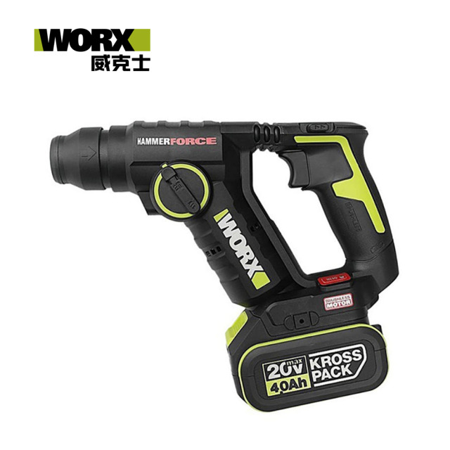 WORX 威克士 20V 18mm鋰電無刷電錘 WU380S.5（雙電池） 20V, 18mm, 雙電池 WU380S.5