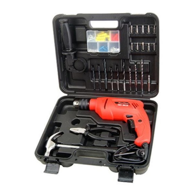 SHIN KOMI 型鋼力 四分震動電鑽豪華工具箱組 SK 824110K