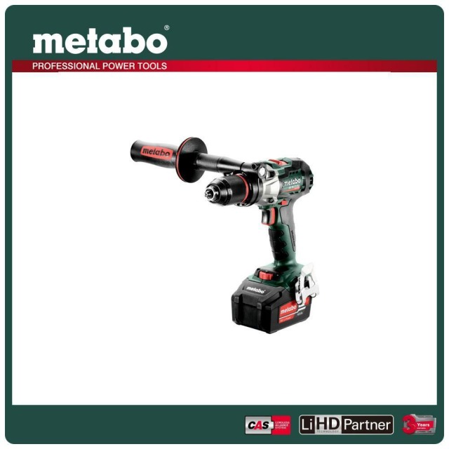 Metabo 美達寶 18V鋰電無刷脈衝震動電鑽5.2Ah套裝組隨附系統工具箱 SB 18 LTX BL I