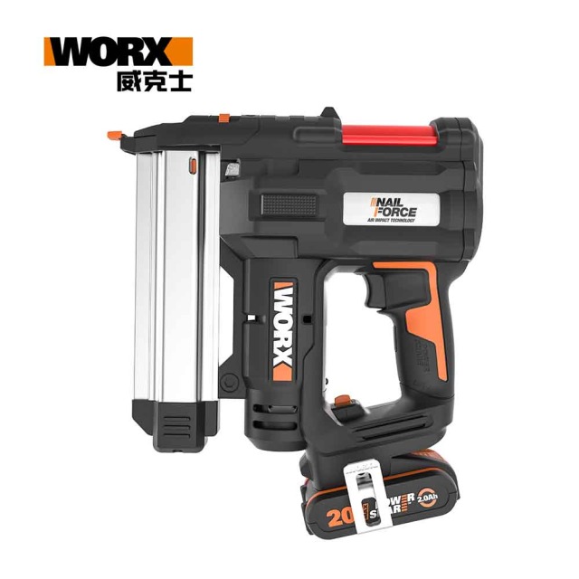 WORX 威克士 20V 2合1 雙用鋰電釘槍 WX840.1 (2.0Ah雙電) 2.0Ah雙電 WX840.1