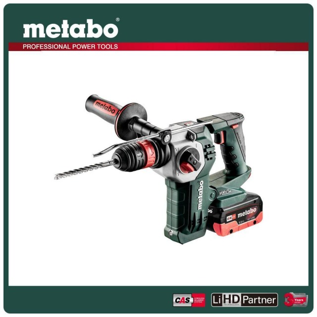 Metabo 美達寶 18V鋰電無刷三用鎚鑽-快拆5.5Ah單電套裝組隨附系統工具箱 KHA 18 LTX BL 24 Quick