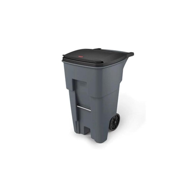 Rubbermaid 樂柏美 BRUTE可推式垃圾桶246L(灰色) 灰色 FG9W2100GRAY