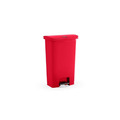 Rubbermaid 樂柏美 前踏式垃圾桶68L(紅色) 紅色 1883568