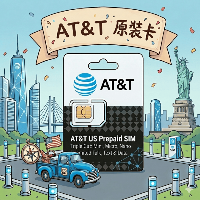 【美國上網卡】原裝AT&T 含通話 覆蓋率極高 網路穩定