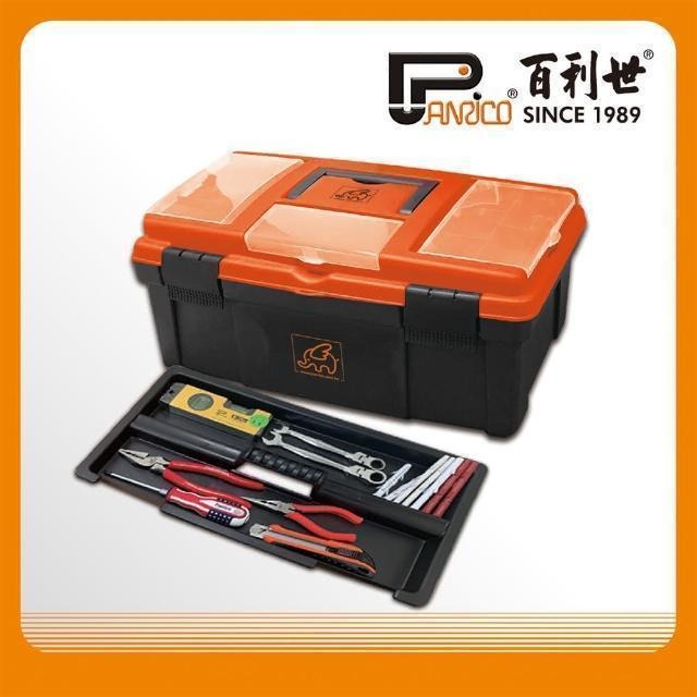 Panrico 百利世 小飛象雙層工具箱/上蓋零件盒 FM60401