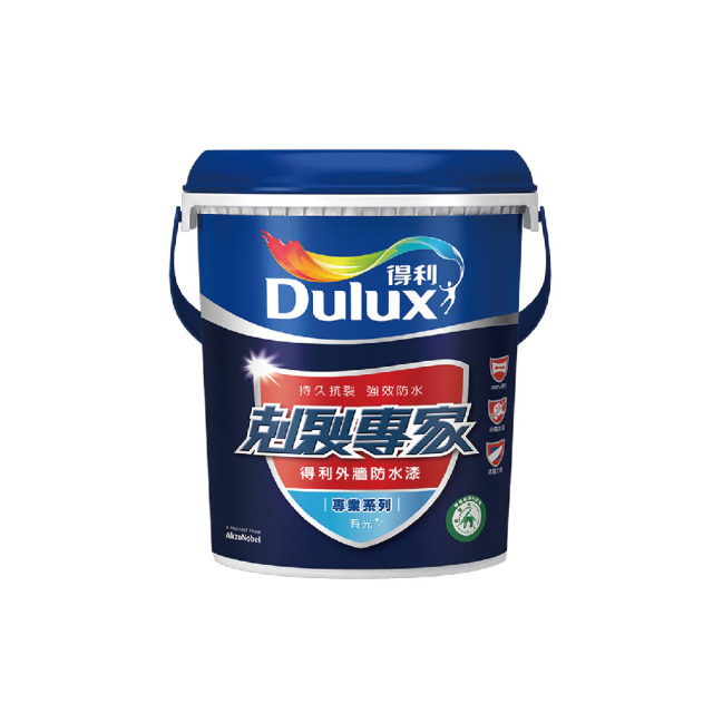 Dulux 得利塗料 A955 剋裂專家外牆防水漆 電腦調色-3公升裝(請備註色號 A955