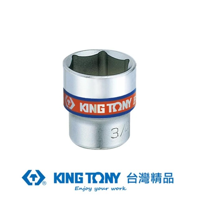 KING TONY 金統立 專業級工具3/8x7/86角短白套筒 KT333528S