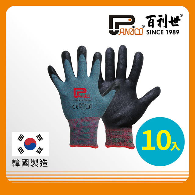Panrico 百利世 手套 加厚型止滑耐磨/FIT/藍(L) J GF001(L)AQ J-GF001(L)AQ