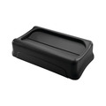 Rubbermaid 樂柏美 通風式垃圾桶-活頁蓋(黑色) 黑色 FG267360BLA