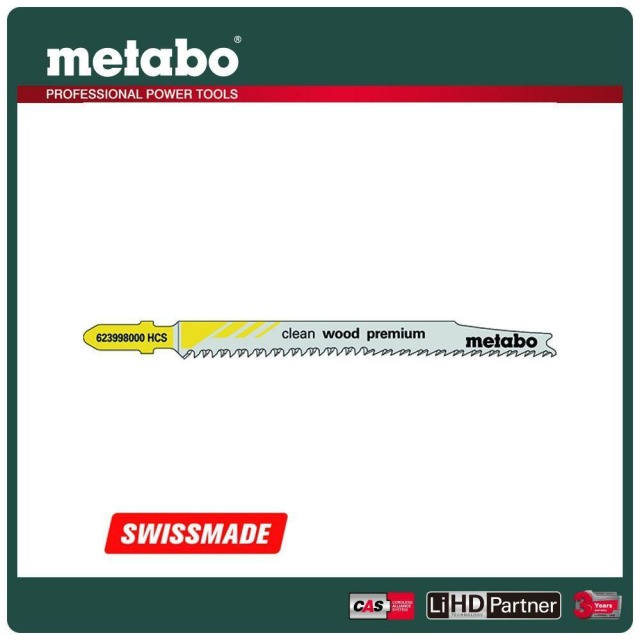 Metabo 美達寶 木工線鋸片93/2.2mm/12TT308B5支/卡 623998000